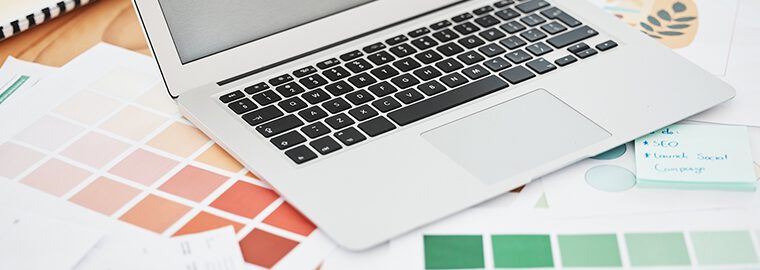 HP制作における徹底したデザインのイメージ